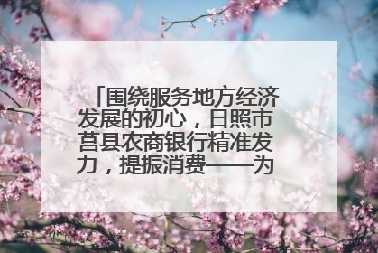 围绕服务地方经济发展的初心，日照市莒县农商银行精准发力，提振消费——为文旅注入金融动能