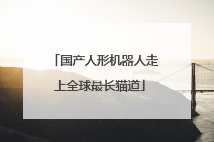 国产人形机器人走上全球最长猫道
