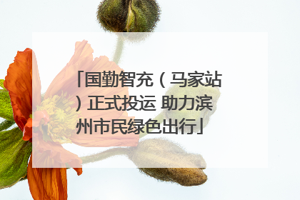 国勤智充（马家站）正式投运 助力滨州市民绿色出行