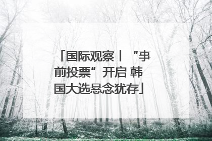 国际观察丨“事前投票”开启 韩国大选悬念犹存
