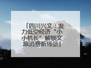 四川兴文：发力低空经济“小小机长”解锁文旅消费新场景