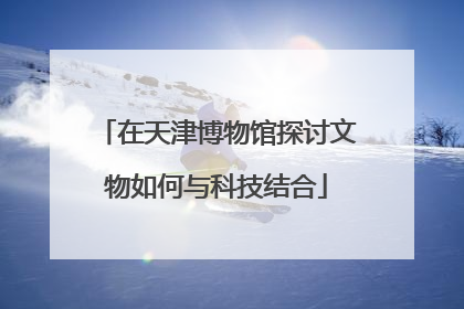 在天津博物馆探讨文物如何与科技结合