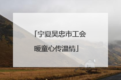 宁夏吴忠市工会暖童心传温情