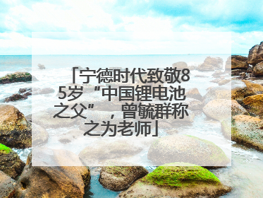 宁德时代致敬85岁“中国锂电池之父”，曾毓群称之为老师