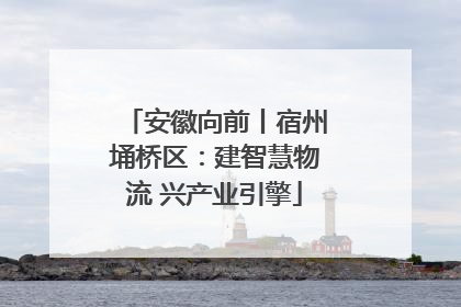 安徽向前丨宿州埇桥区：建智慧物流 兴产业引擎