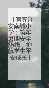 宜宾江安南城小学：筑牢暑期安全防线，护航学生平安成长