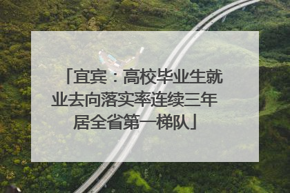 宜宾：高校毕业生就业去向落实率连续三年居全省第一梯队