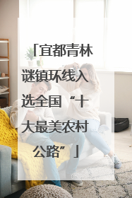 宜都青林谜镇环线入选全国“十大最美农村公路”