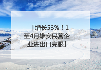 增长53%！1至4月雄安民营企业进出口亮眼