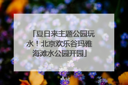 夏日来主题公园玩水！北京欢乐谷玛雅海滩水公园开园