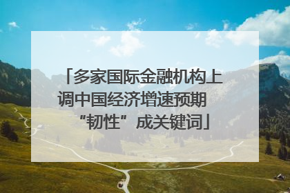 多家国际金融机构上调中国经济增速预期 “韧性”成关键词