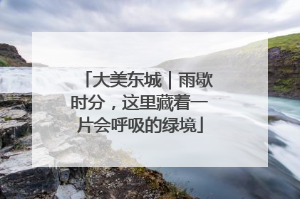 大美东城｜雨歇时分，这里藏着一片会呼吸的绿境