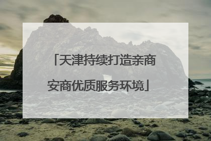天津持续打造亲商安商优质服务环境