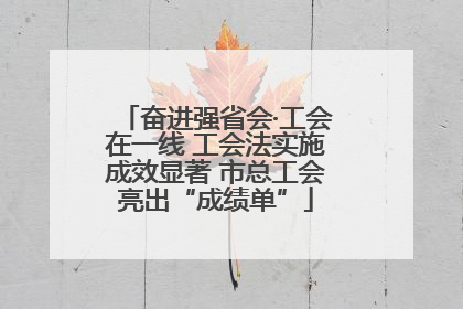 奋进强省会·工会在一线 工会法实施成效显著 市总工会亮出“成绩单”
