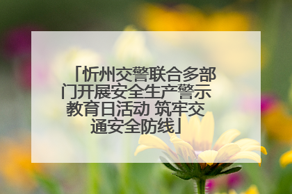忻州交警联合多部门开展安全生产警示教育日活动 筑牢交通安全防线
