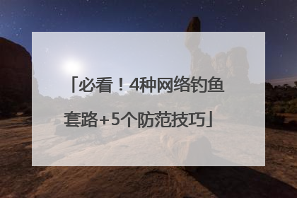 必看！4种网络钓鱼套路+5个防范技巧