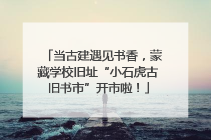 当古建遇见书香，蒙藏学校旧址“小石虎古旧书市”开市啦！
