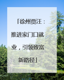 徐州贾汪：推进家门口就业，引领致富新路径