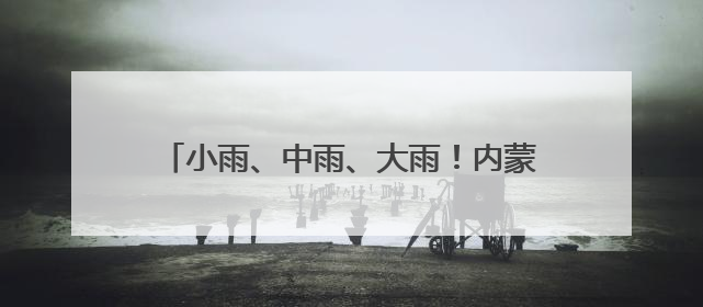 小雨、中雨、大雨！内蒙古大部降水上线，多地还有雷暴大风或冰雹天气