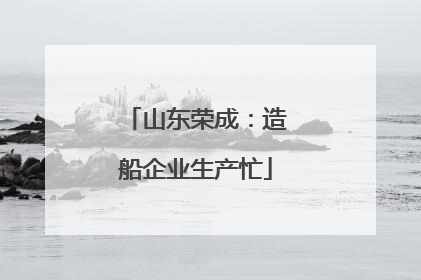 山东荣成：造船企业生产忙