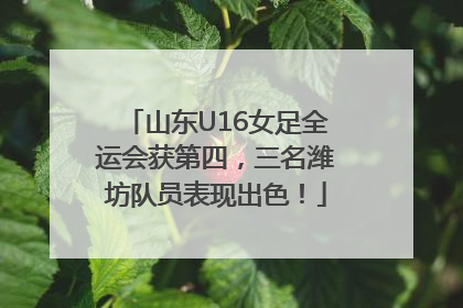 山东U16女足全运会获第四，三名潍坊队员表现出色！