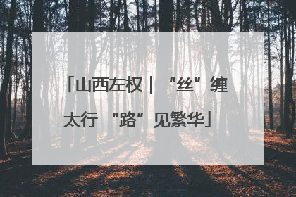 山西左权｜“丝”缠太行 “路”见繁华