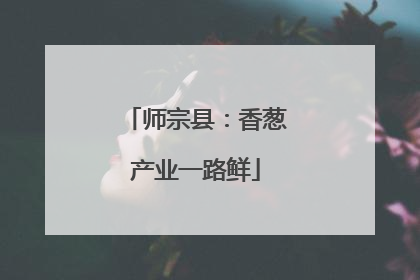 师宗县：香葱产业一路鲜