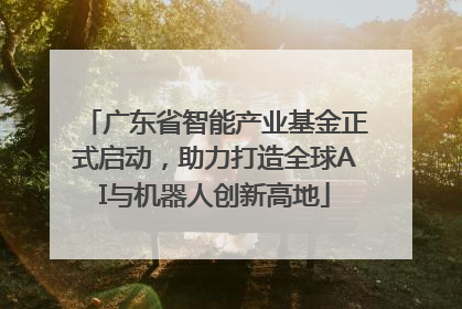 广东省智能产业基金正式启动，助力打造全球AI与机器人创新高地