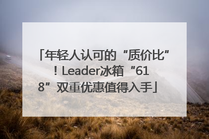 年轻人认可的“质价比”！Leader冰箱“618”双重优惠值得入手