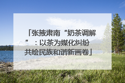 张掖肃南“奶茶调解”：以茶为媒化纠纷 共绘民族和谐新画卷