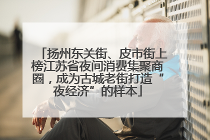 扬州东关街、皮市街上榜江苏省夜间消费集聚商圈，成为古城老街打造“夜经济”的样本
