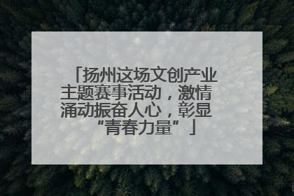 扬州这场文创产业主题赛事活动，激情涌动振奋人心，彰显“青春力量”