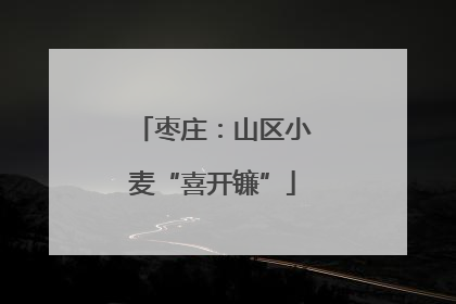 枣庄：山区小麦“喜开镰”