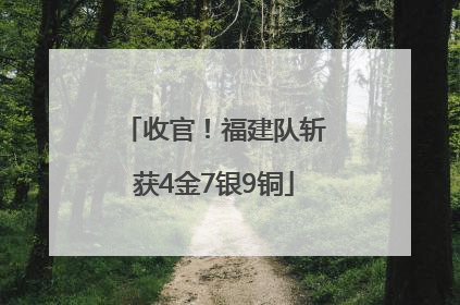 收官！福建队斩获4金7银9铜