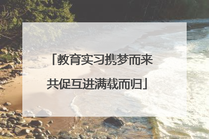 教育实习携梦而来 共促互进满载而归
