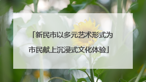 新民市以多元艺术形式为市民献上沉浸式文化体验