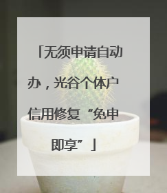 无须申请自动办，光谷个体户信用修复“免申即享”