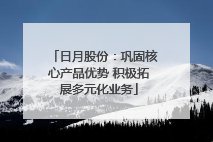 日月股份：巩固核心产品优势 积极拓展多元化业务