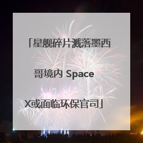 星舰碎片溅落墨西哥境内 SpaceX或面临环保官司
