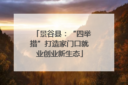 景谷县：“四举措”打造家门口就业创业新生态