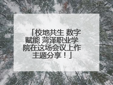 校地共生 数字赋能 菏泽职业学院在这场会议上作主题分享！