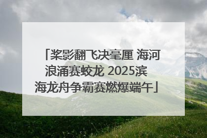 桨影翻飞决毫厘 海河浪涌赛蛟龙 2025滨海龙舟争霸赛燃爆端午