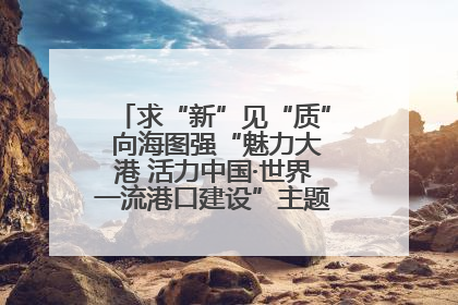 求“新”见“质” 向海图强“魅力大港 活力中国·世界一流港口建设”主题宣传活动走进山东