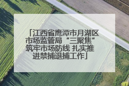 江西省鹰潭市月湖区市场监管局“三聚焦”筑牢市场防线 扎实推进禁捕退捕工作