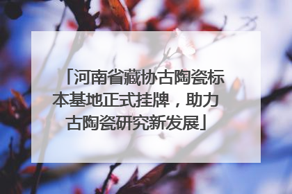 河南省藏协古陶瓷标本基地正式挂牌，助力古陶瓷研究新发展