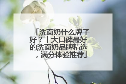 洗面奶什么牌子好？十大口碑最好的洗面奶品牌精选，满分体验推荐