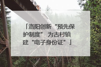 洛阳创新“预先保护制度” 为古村镇建“电子身份证”