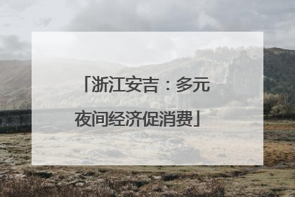 浙江安吉：多元夜间经济促消费