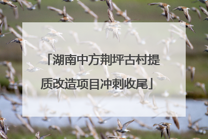 湖南中方荆坪古村提质改造项目冲刺收尾