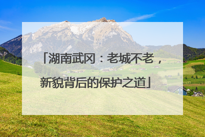 湖南武冈：老城不老，新貌背后的保护之道